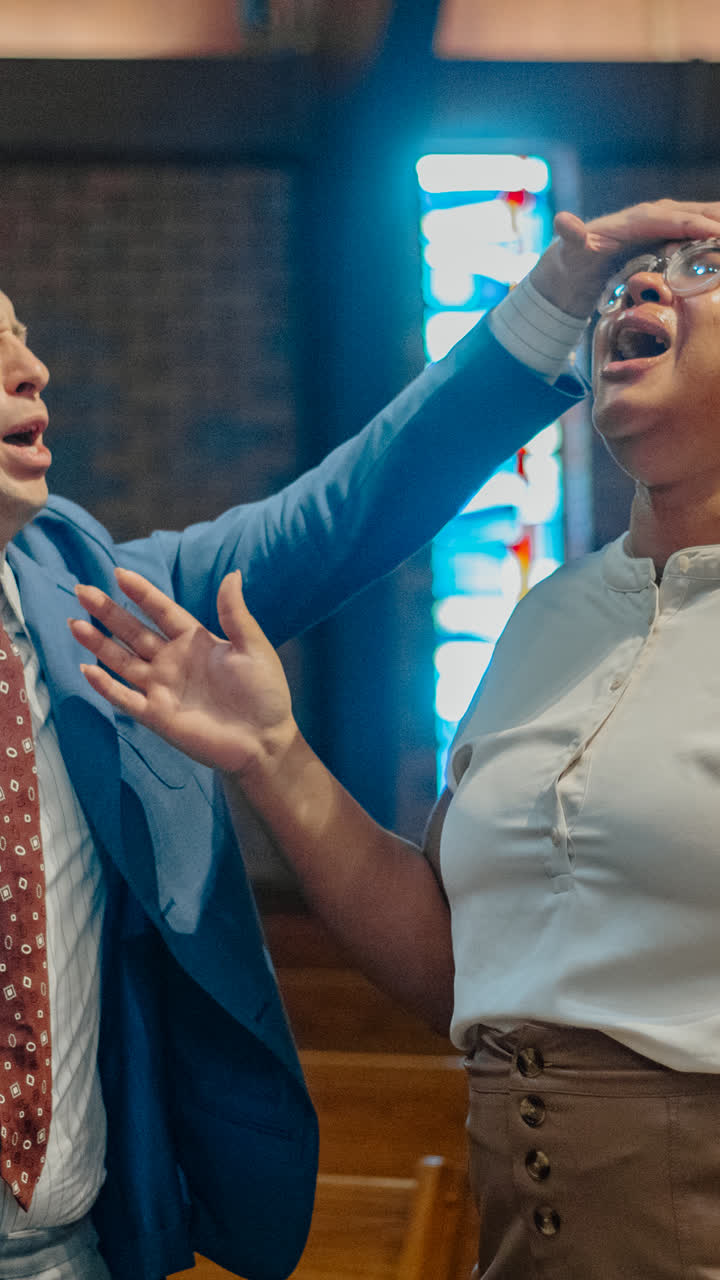 Praying over one another